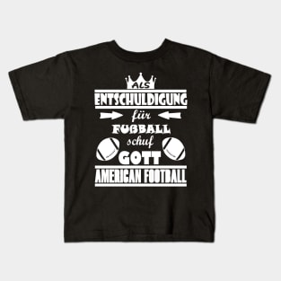 american football cooler als Fußball Quarterback Kids T-Shirt